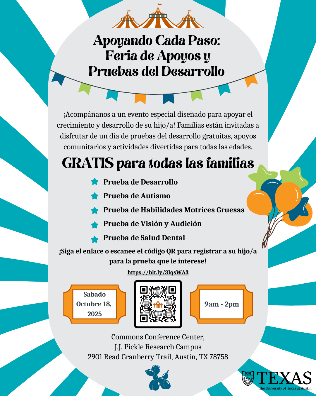 anuncio visual del evento de prueba de desarrollo 