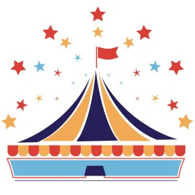 image of a carnival tent